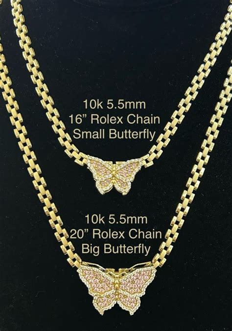 rolex chain pendent cheap|10k gold rolex chains.